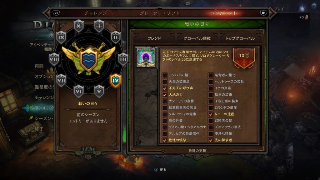 Diablo3 シーズン１７ プレイ２ やさぐれ日記りたーんず